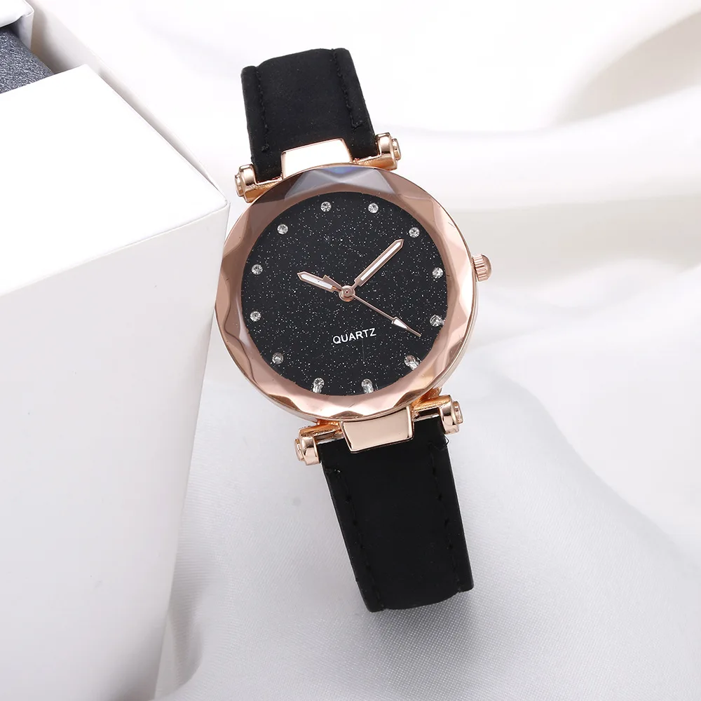 Jewelry Watches Silver - Moda preto vintage tendência usar strass