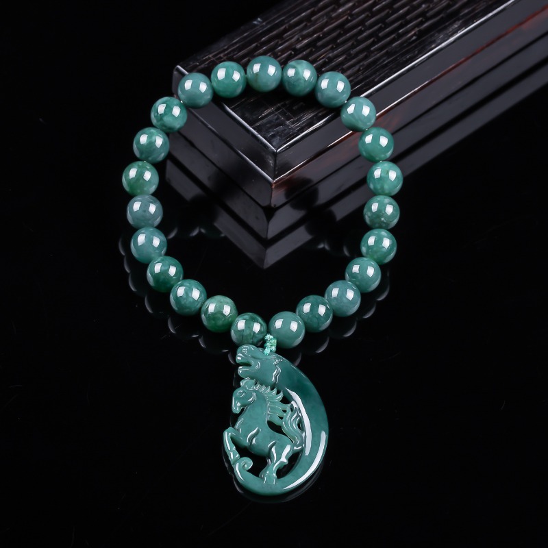Luxury Gifts Jewelry & Watches Namfleg Mostar - Pulseira de Contas de Jadeíta Azul
