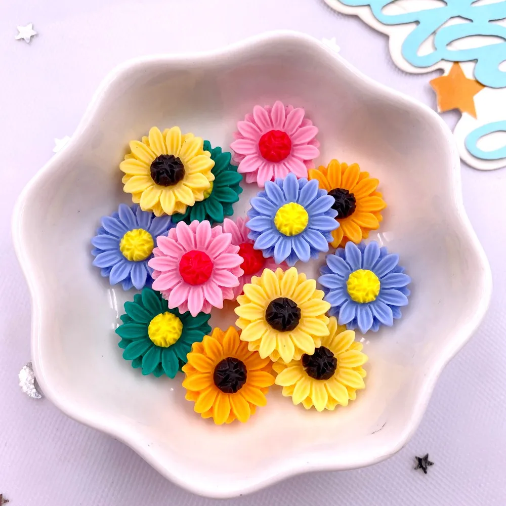 Paradise Jewelry & Watches Dolphin Mall - Colorido Girassol Flatback Resina Pedra, DIY