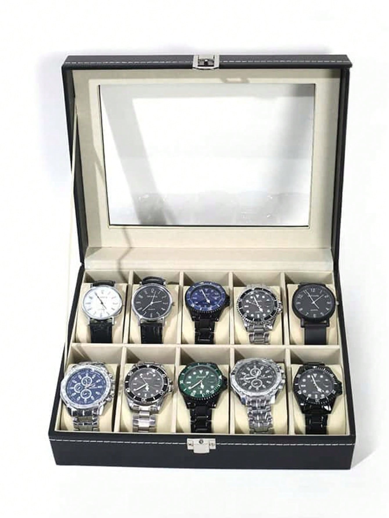 Jewelry Watches Box - Caixa de Relógio de Couro com