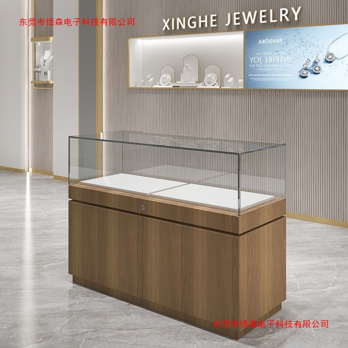 Jewelry Watches Silver - Armário Expositor de Joias em Prata