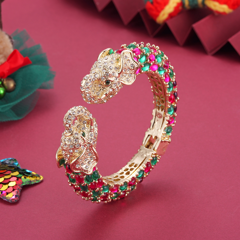 Paradise Jewelry & Watches Dolphin Mall - Sally's Paradise-Colorido 2 Cabeças Pulseiras Elefante