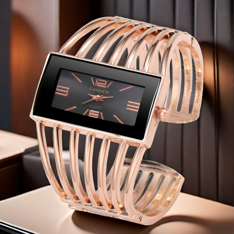 Jewelry Watches Silver - Feminino pulseira relógio de luxo retângulo