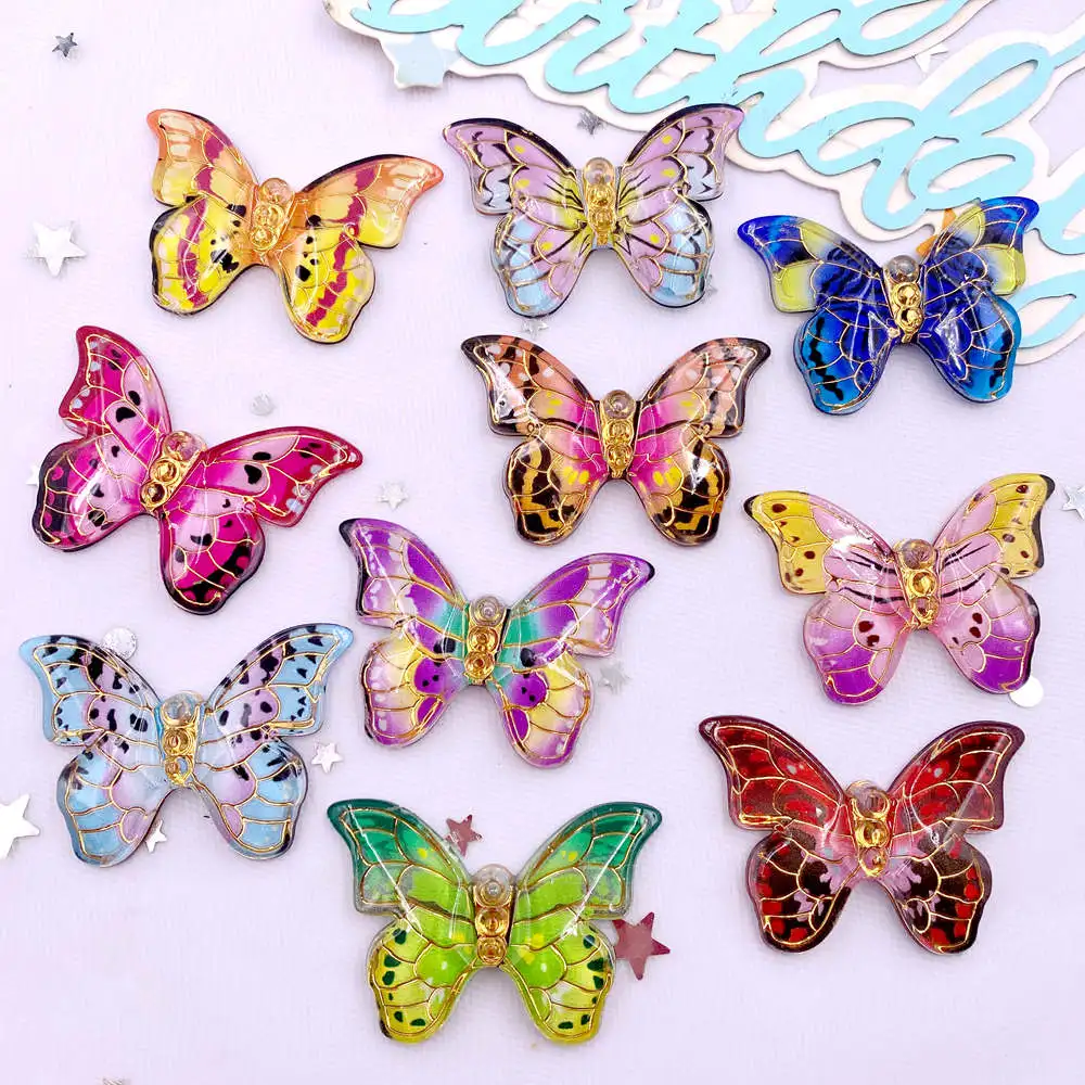 Paradise Jewelry & Watches Dolphin Mall - 10 pçs colorido bonito borboleta estatuetas