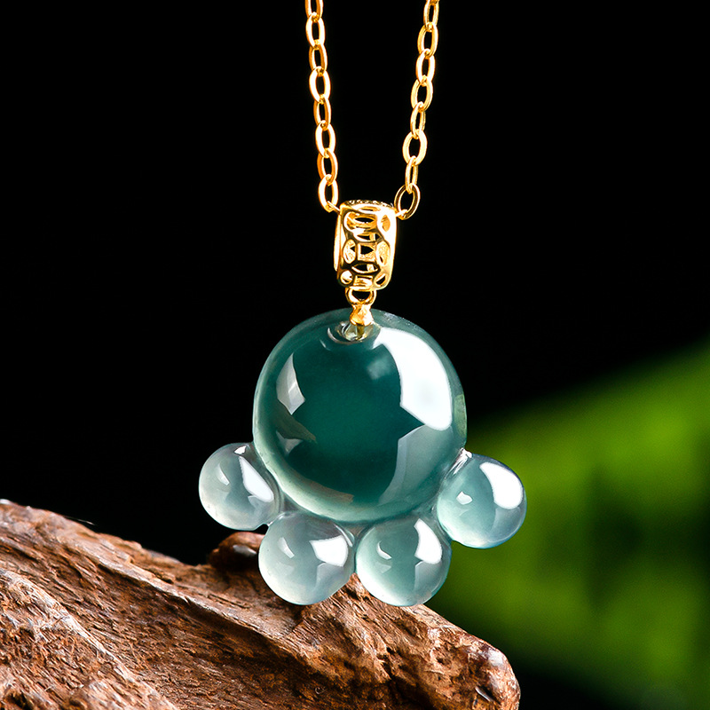 Necklace Pendant - Colar com Pingente de Jade Natural