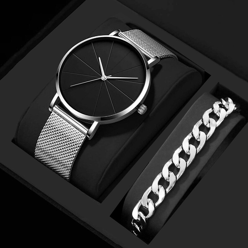 Jewelry Watches Silver - Moda masculina negócios relógio de pulso