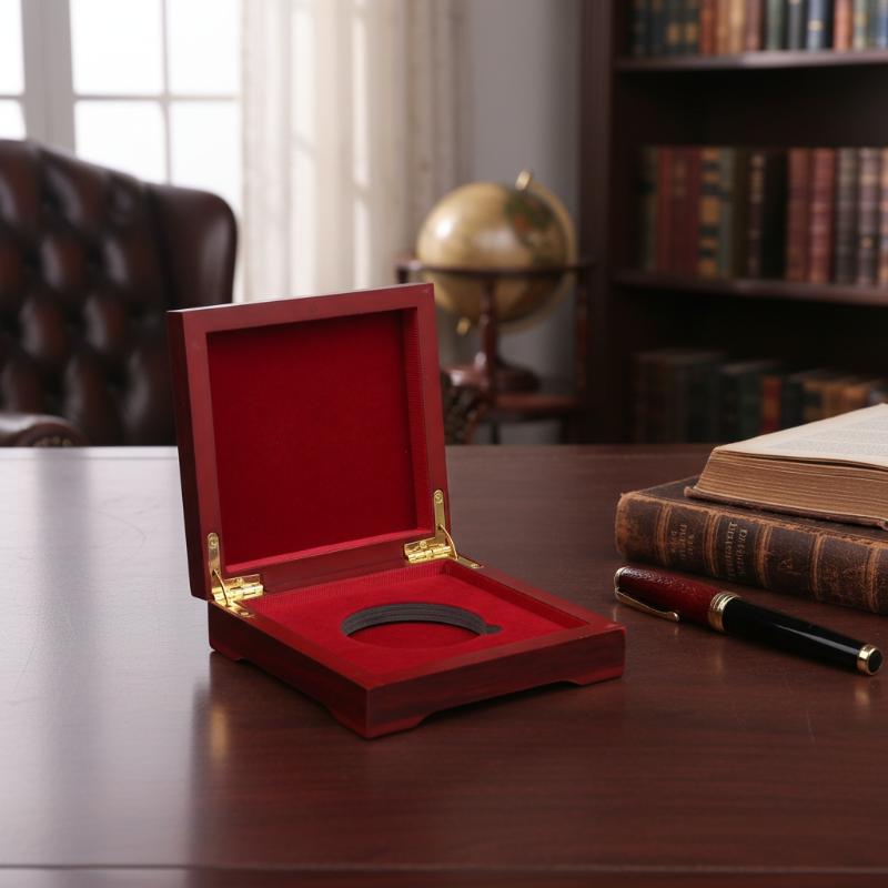 Collectors Coins Jewelry & Watches Of Smithtown - Caixa Organizadora de Moedas de Madeira
