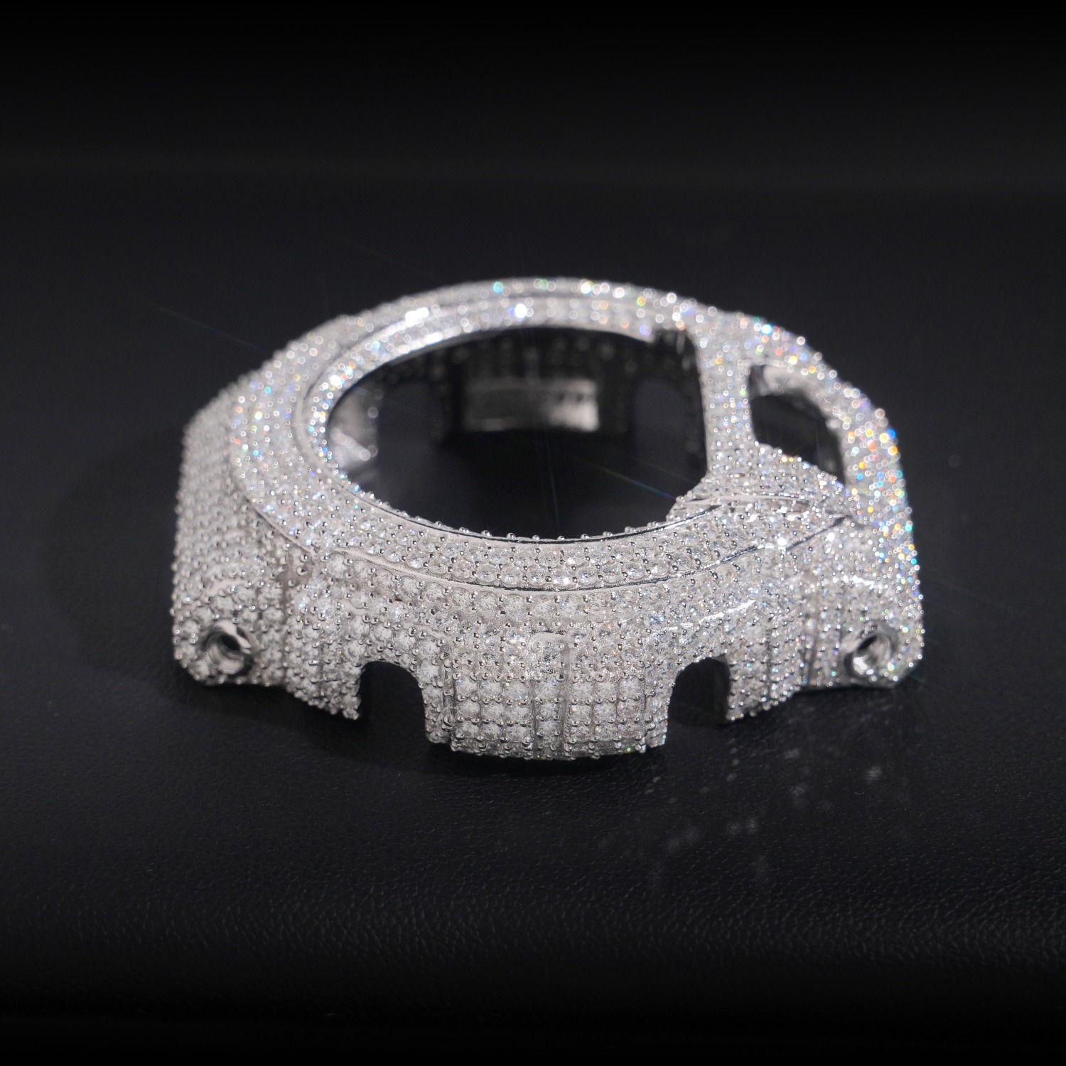 Jewelry Watches Silver - Estojo de Relógio Hip Hop Bling: