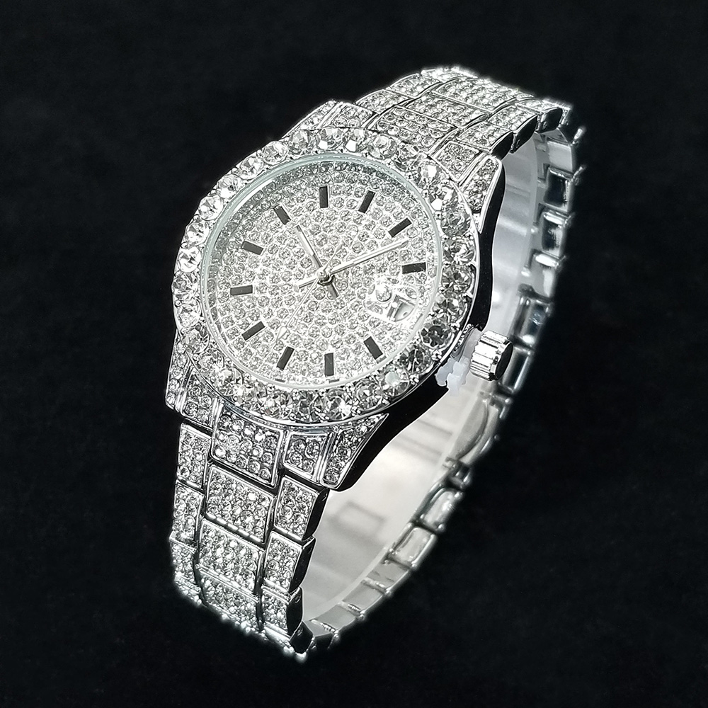 Elegante diamante relógios mod - Jewelry Watches Silver avaliação e preço