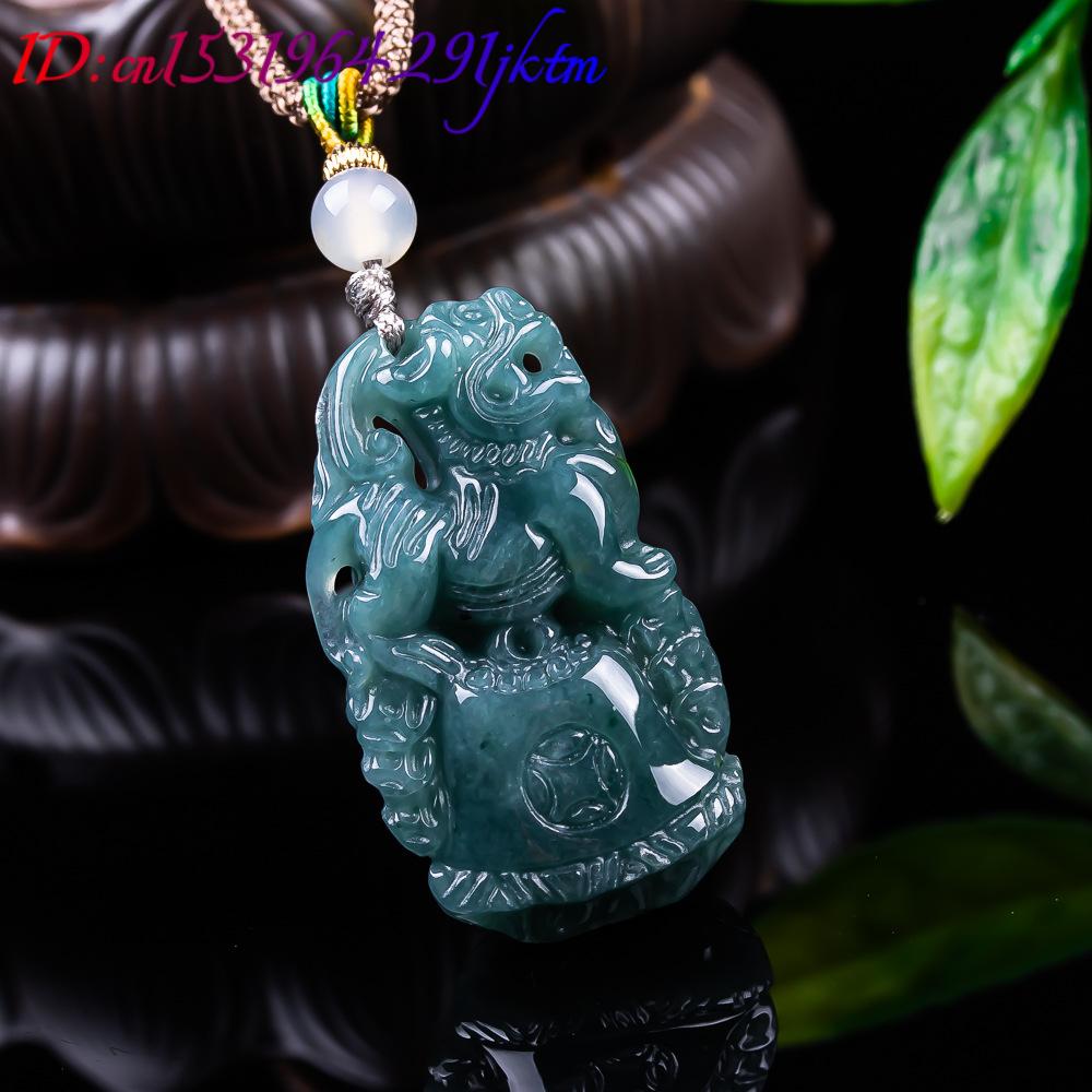 Pingente Pixiu de Jadeíta Birm - Necklace Pendant avaliação e preço