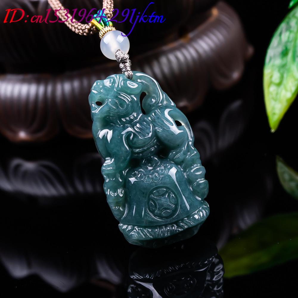 Pingente Pixiu de Jadeíta Birm - Necklace Pendant avaliação e preço