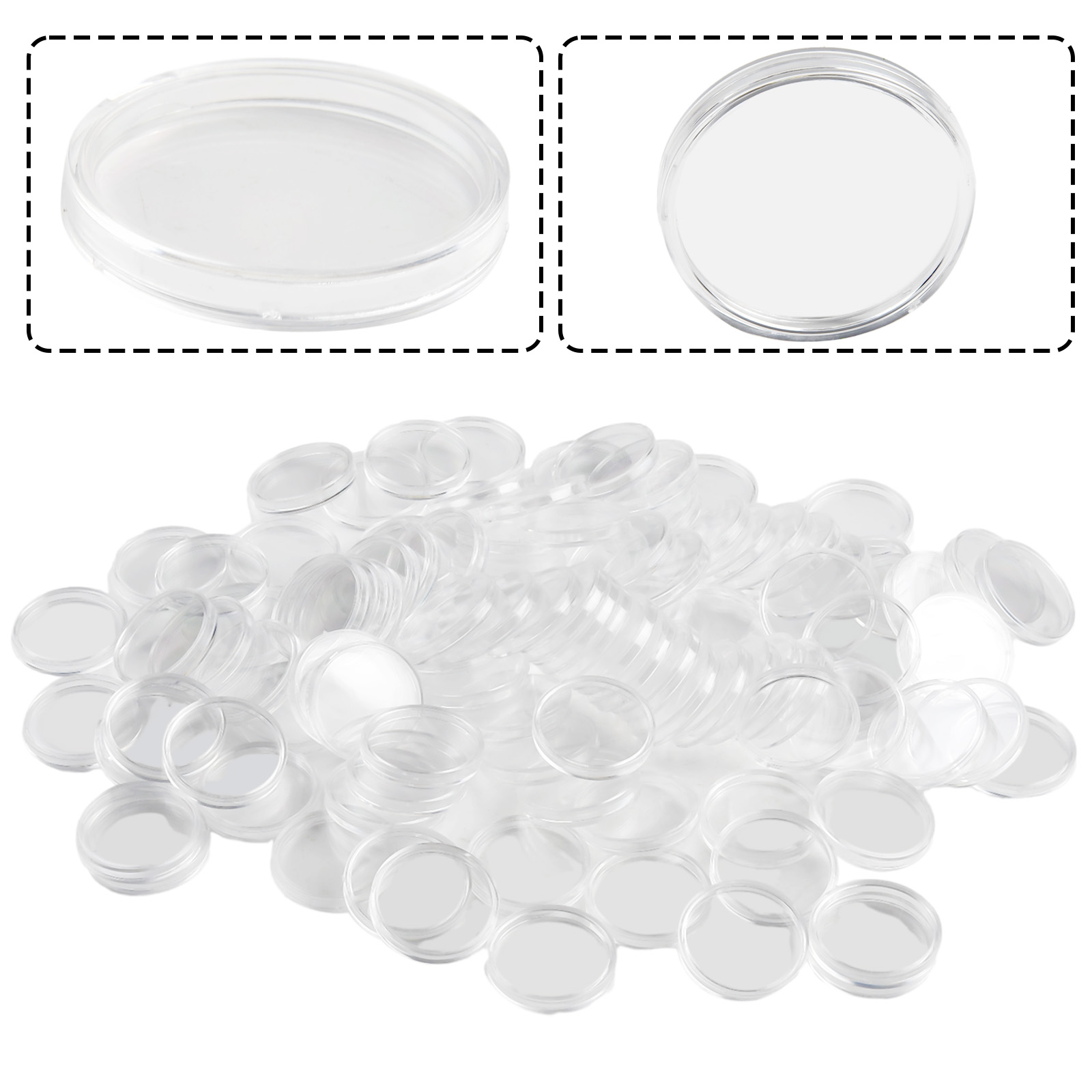 100 Peças de Cápsulas Redondas - Collectors Coins Jewelry & Watches Of Smithtown avaliação e preço