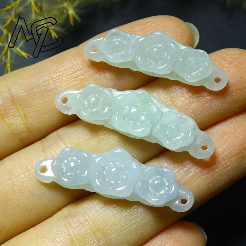 1 peça de Flor de Jadeíta Natu - Jewelry & Watches Store avaliação e preço