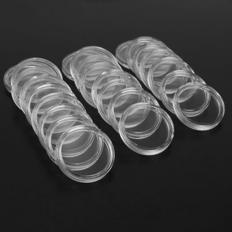 100 Suportes Transparentes Red - Collectors Coins Jewelry & Watches Of Smithtown avaliação e preço