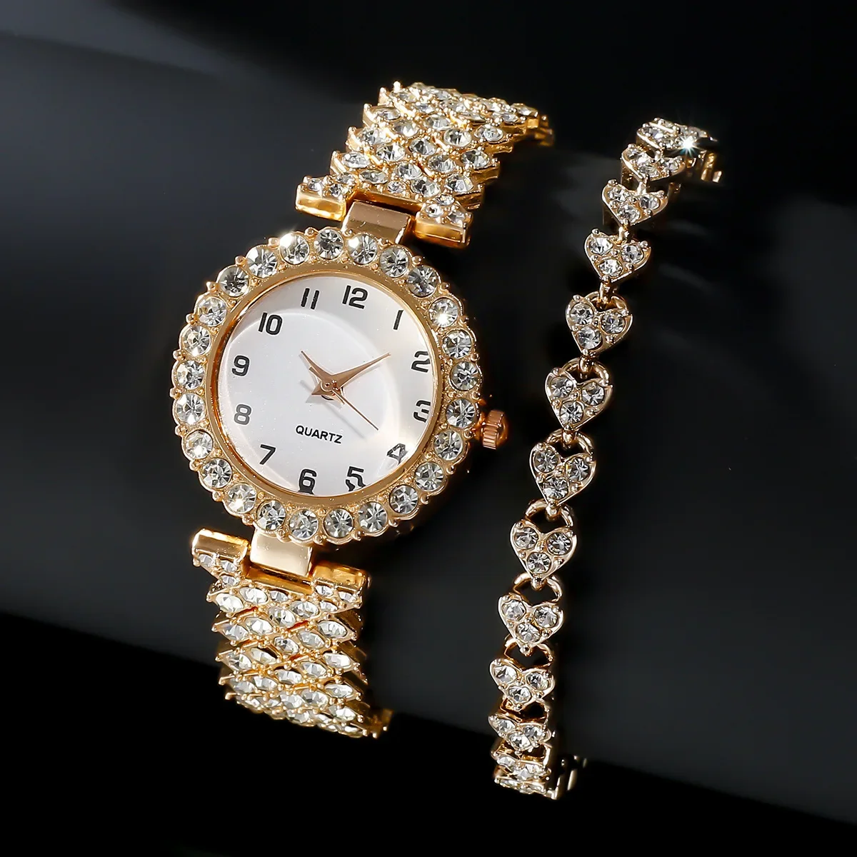 1 pçs/2 pçs moda de luxo conju - Jewelry Watches Silver avaliação e preço