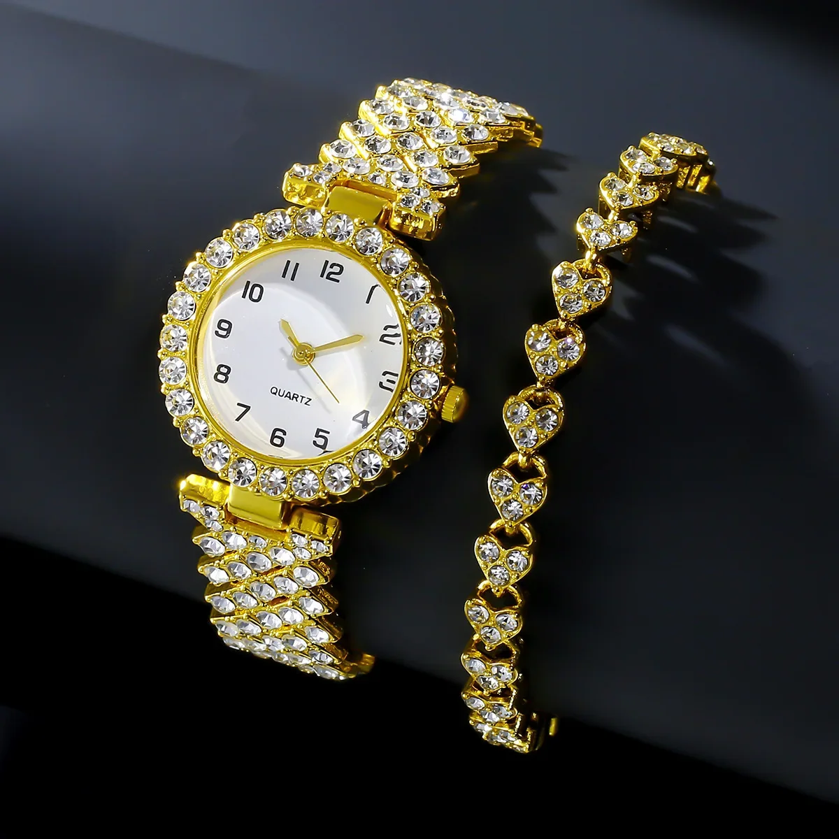 1 pçs/2 pçs moda de luxo conju - Jewelry Watches Silver avaliação e preço