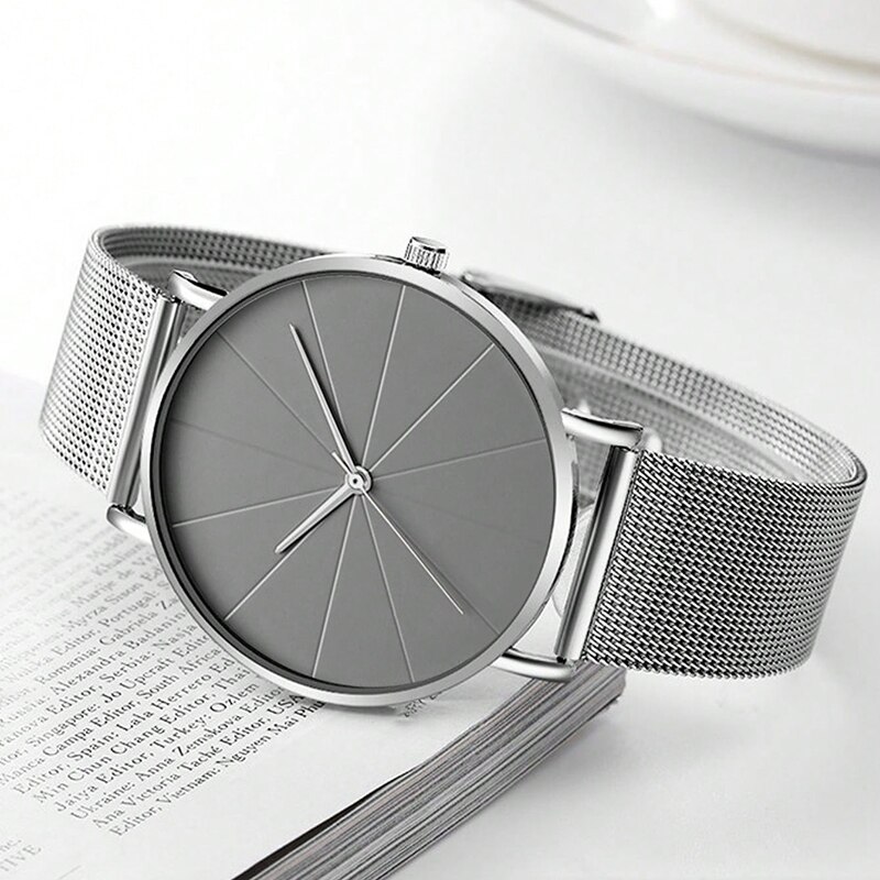Moda masculina negócios relógi - Jewelry Watches Silver avaliação e preço