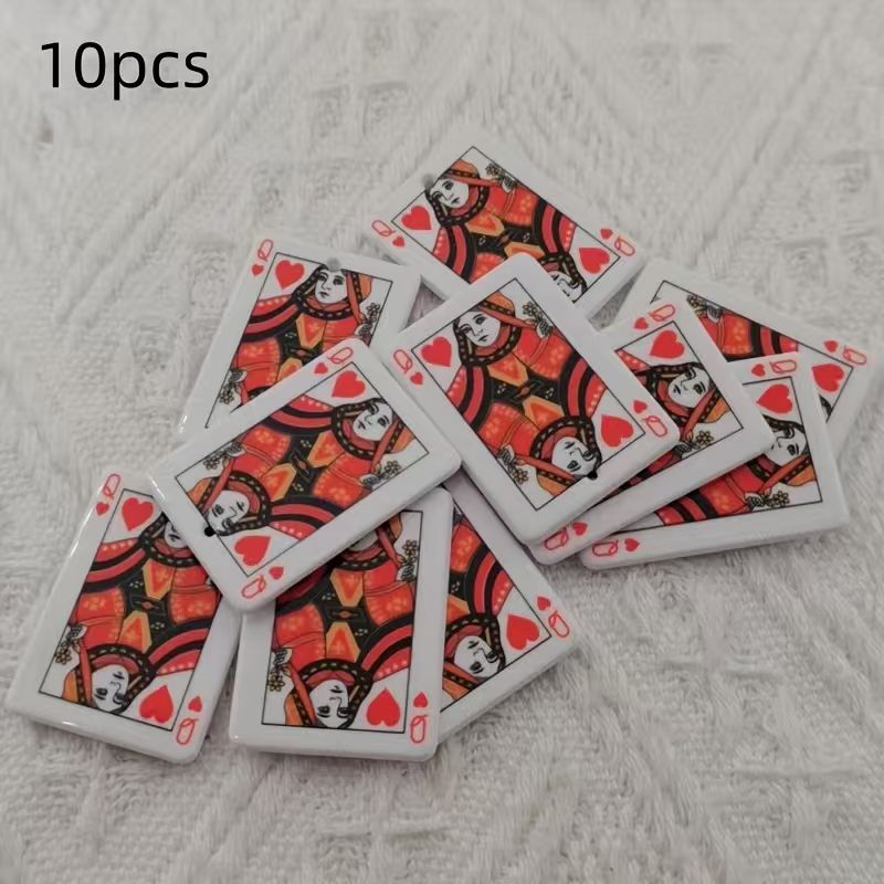 10 peças de pingente de pôquer - Necklace Pendant avaliação e preço